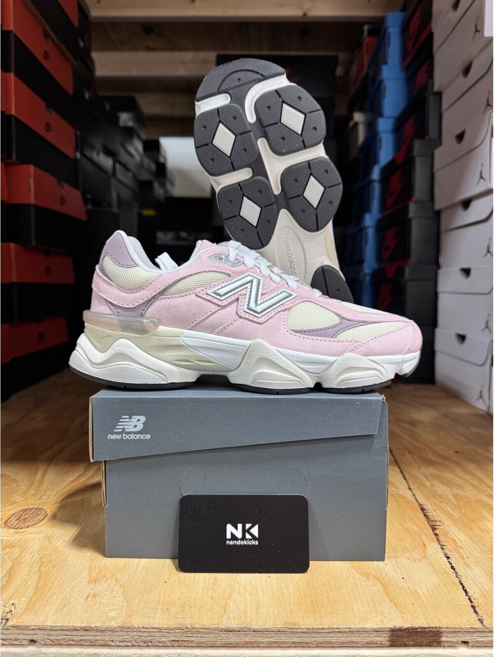 New Balance 9060 'Rose Sugar Ice Wine  GC9060BE GRADE SCHOOL SIZE 7Y